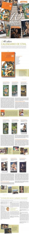 40 años del calendario STIHL